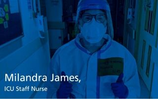 Milandra James ICU staff nurse