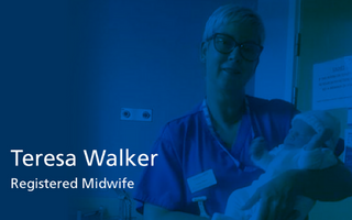 Teresa Walker, registered midwife
